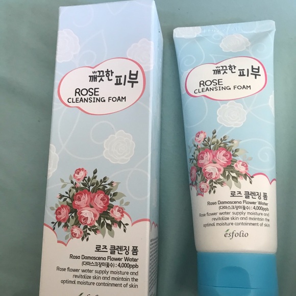 esfolio rose cleansing foam